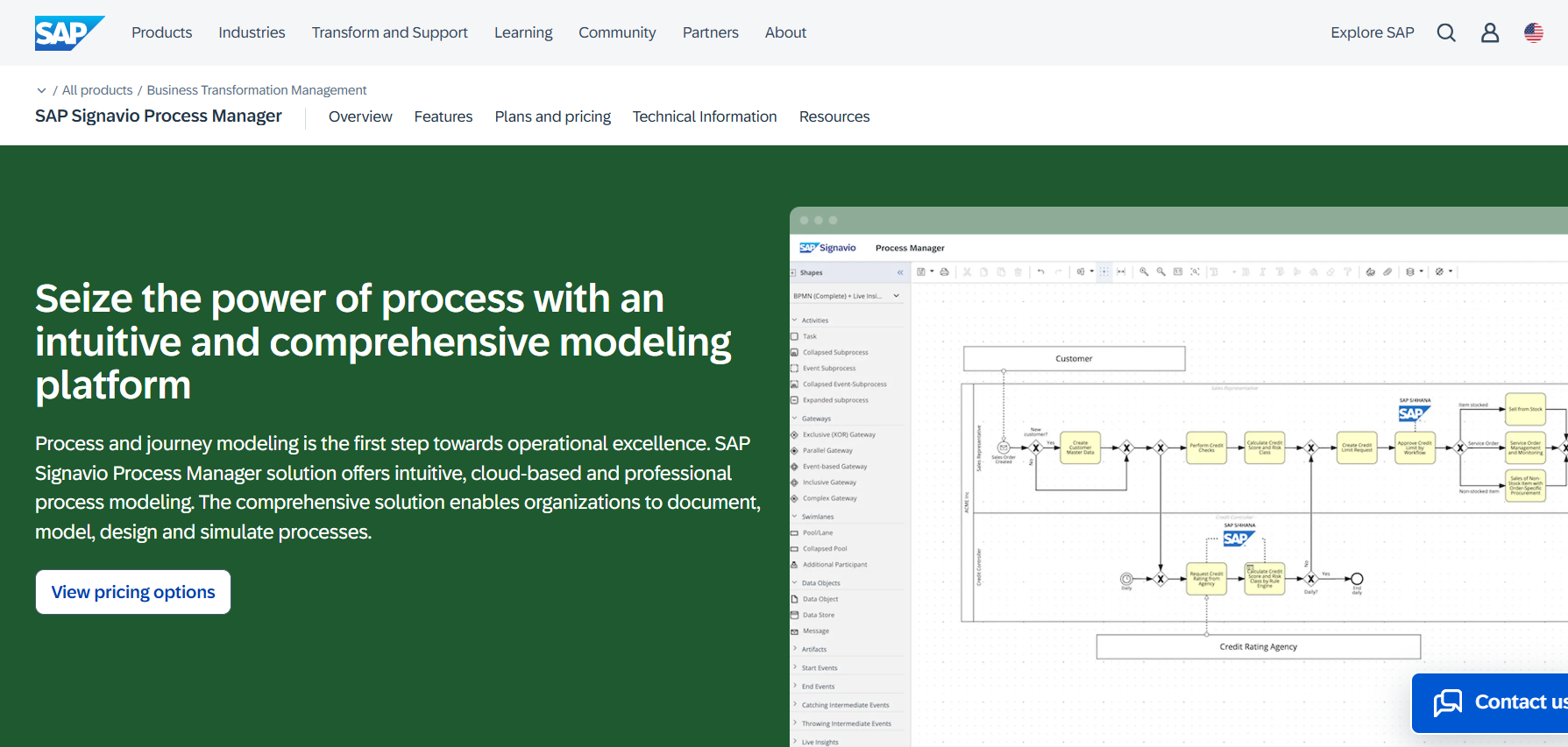 SAP Signavio Process Manager, корпоративная платформа для управления потоками
